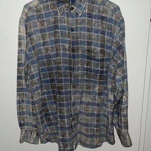 Luxury Jones Melrose Distressed Over-Sized Flannel